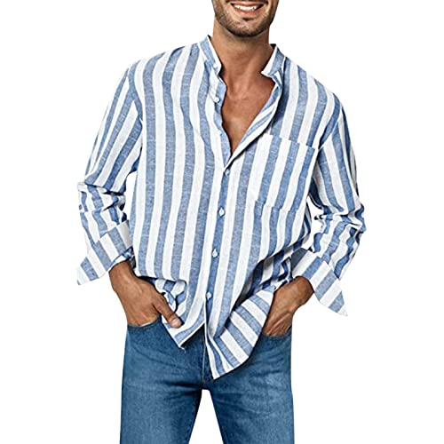 Rumity Leinenhemd Herren Hemd Herren Langarm Sommerhemd Herren Regular Fit Freizeithemd Leinenhemden Herren Leinenhemd Weiß Kurz Hemd Herren Sommer mit Kapuze