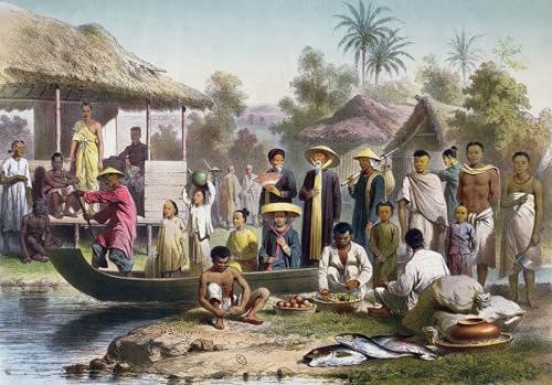 DQCJIYIGL Bekannt Poster Wandbilder Dekoration Wandbild Annamesisches kambodschanisches und siamesisches Kostüm von Louis Delaporte Leinwand Drucke für Wanddekoration 60x90cm
