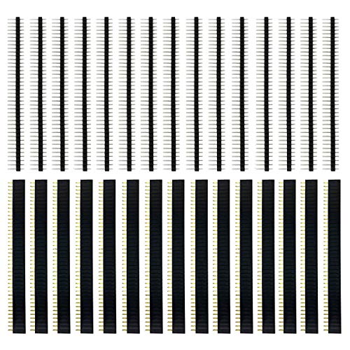 30 Stücke 2.54mm 40 Pin Header Männlich und Weiblich Stiftleiste PCB Löten Buchsenleiste Lötpins Lochrasterplatine für Arduino Prototyp Shield