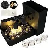 YeahBoom Geschenkbox Mit Schleife,Kiste+Tasche+Farbband+Licht,Magnetische ,Geschenkschachtel mit Deckel,Geschenkverpackung Box mit Band,Geschenkkarton Für Geschenke,Valentinstag