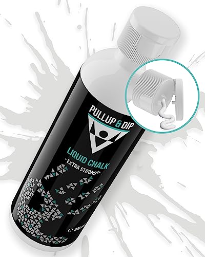 PULLUP & DIP Liquid Chalk Flüssige Kreide für perfekten Grip bei Klettern, Bouldern, Gewichtheben und Calisthenics - Schnell trocknend, extra stark & abwaschbar