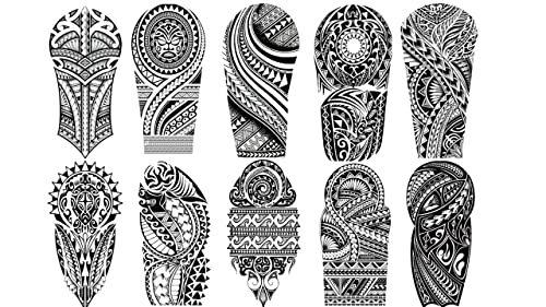 Tribal Tattoos Maori Design Tattoos Männer Tattoos 10 Bögen Set