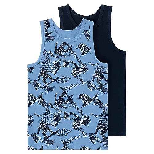 NAME IT Baby-Jungen NKMTANK TOP 2P Snowboard NOOS Unterhemden, Riviera, 86