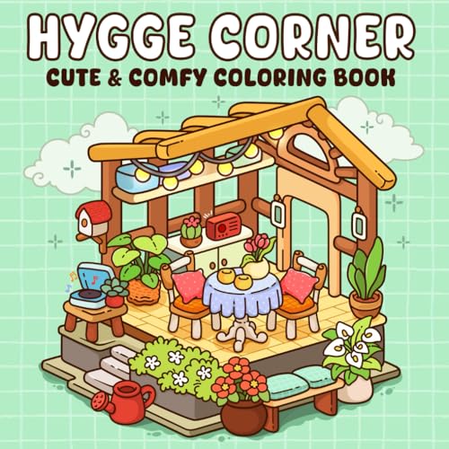 Hygge Corner: A Cozy Hygge Corners Relaxing Coloring Book with Charming Nooks for Adults & Teens