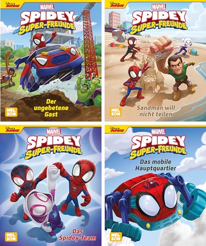 Nelson Mini-Bücher: 4er Marvel: Spidey und seine Super-Freunde: 1-4