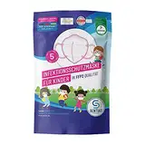 Sentias Kindermaske 5 Stück - Maske für Kinder BfArM zugelassen - Made in Germany Weiß