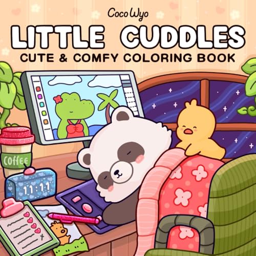 Little Cuddles: Coloring Book for Adults and Teens Featuring Cute Animal Friends for Relaxation