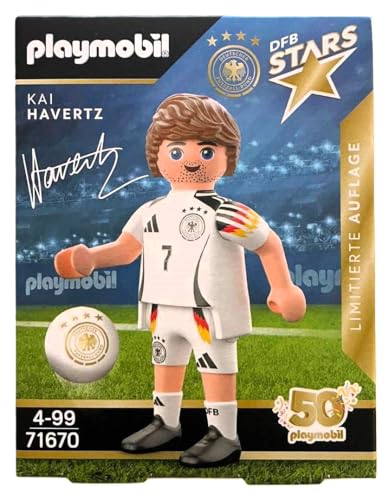 PLAYMOBIL DFB Stars Spielerfiguren zur Auswahl - Limitierte Auflage zur EM 2024 (71670 - Kai Havertz)