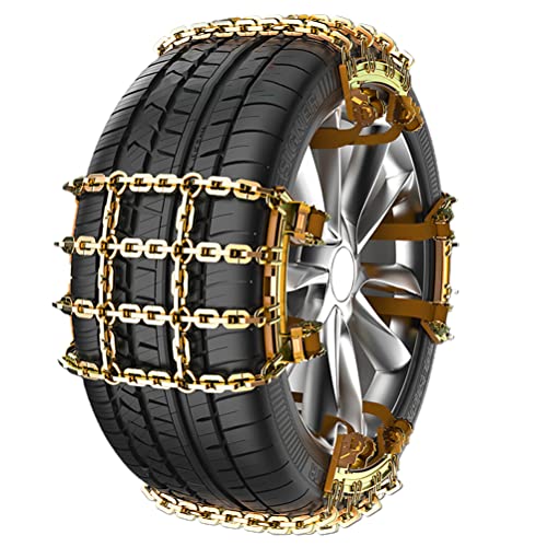 Schneeketten, Auto-Anti-Rutsch-Reifenketten, universelles Edelstahl-Schneeketten-Set, verstellbare rutschfeste Schneeketten Auto, SUV, LKW