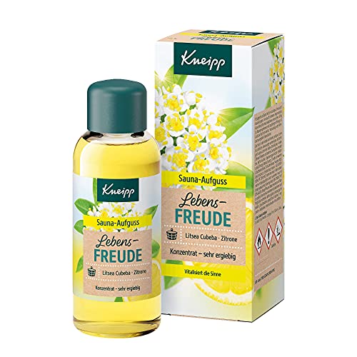 Kneipp Sauna-Aufguss Lebensfreude - natürliche ätherische Öle der Litsea Cubeba & Zitrone - Vitalisiert die Sinne - 100ml