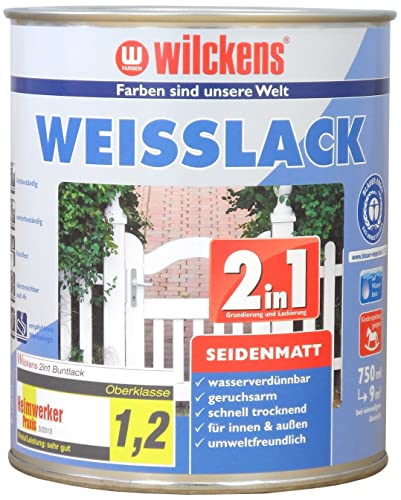 Wilckens 2in1 Weisslack seidenmatt, 750 ml