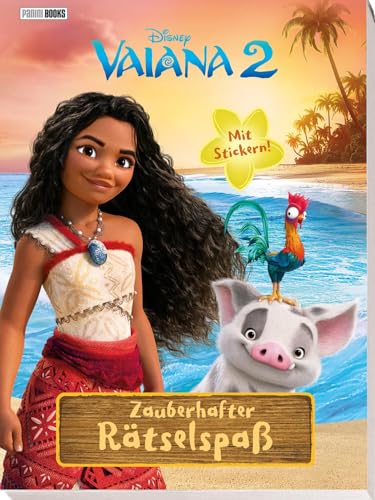 Disney Vaiana 2: Zauberhafter Rätselspaß – Mit Stickern!: Block mit Stickerseite