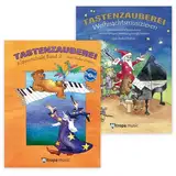 Tastenzauberei Band 2 und Weihnachtsmusizieren (Starterset) mit CD und Online Audio - Band 1 + Weihnachts-Spielheft (ISBN 9789043127424, 9789043132428) + Notenheft + 2 Piano-Bleistifte