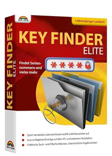KEY Finder Elite, Seriennummern, Lizenzschlüssel, Passwörter finden, Lebenslange Lizenz, kein Abo, Win 11, 10, 8.1