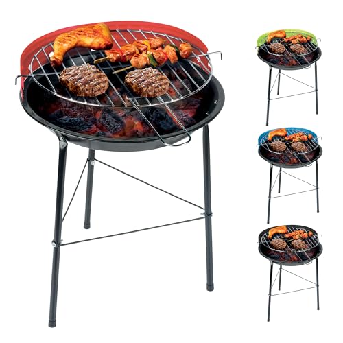 BBQ Collection Grill - BBQ Holzkohle - Leichter tragbarer Barbecue-Grill - Ø 43 cm - Zufällige Farbe