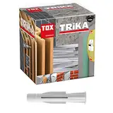 TOX Allzweckdübel mit Kragen Trika 8 x 51 mm, Dübel für fast alle Baustoffe, 100 Stück, 011100111