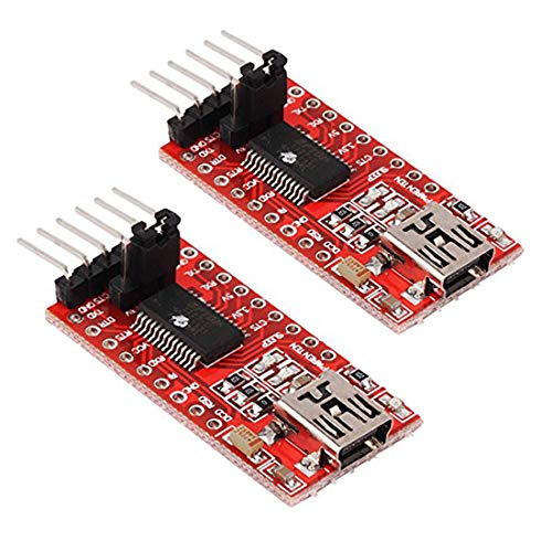 Hailege 2pcs FT232RL FTDI Mini USB zu TTL Seriell Konverter Adaptermodul 3,3 V 5,5 V FT232R Breakout FT232RL USB zu Serial Mini USB zu TTL Adapterplatine