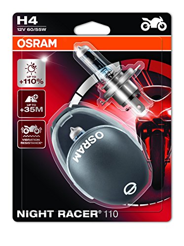 Osram NIGHT RACER 110 H4, Motorcycle Lamps, 64193NR1-02B, 12V, Doppelblister