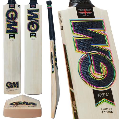 Gunn & Moore Hypa Englischer Cricketschläger aus Weide, Full Size-Player Height 175cm Plus