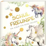 Schulfreunde - EINHORN: ein Album für meine Freunde, Geschenk für Schultüte Einschulung, Schulanfang (Freundebuch Schule) PAPERISH®