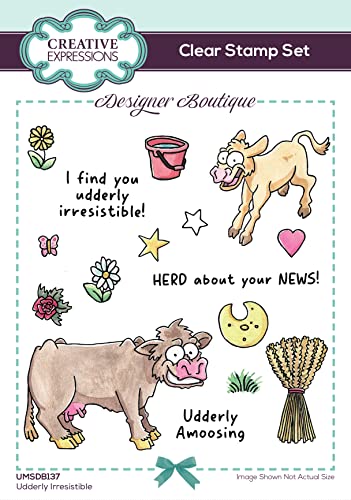 Creative Expressions Designer Boutique-Udderly Stempel-Set, A6