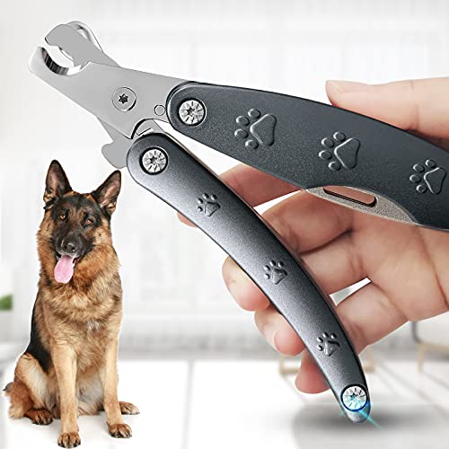 Bester Hunde-Nagelschneider für angstempfindliche Hunde, leise, schärfste und glatteste Hunde-Nagelknipser für extragroße, mittelgroße und kleine Rassen, robuster Metall-Nagelschleifer für alle Hunde