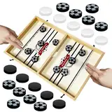 BARVERE Hockey Brettspiel, Maphilu Swingbou Spiel, Super Winner Brettspiel, Fast Sling Puck Spiel Groß, Double Catapult Chess Parent-Child Interactive Table Game - Fußball