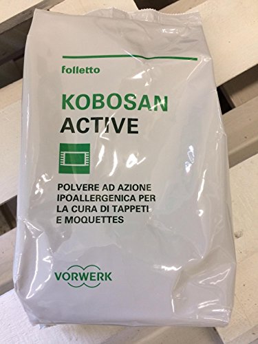 Kobosan Active, Teppichreinigungspulver, Originalprodukt von Vorwerk, zur Reinigung von Teppichen, 1 Packung, 500 g