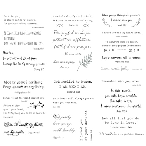 Everjoy Inspirierende christliche Zitate Bibelverse Temporäre Tattoos