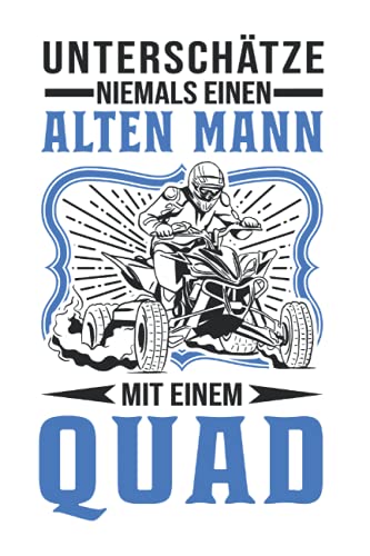 Quadfahrer Notizbuch: Quad Bike ATV 4x4 Quadfahrer Mann Biker / 6x9 Zoll / 120 linierte Seiten