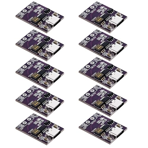 Behogan 10 Stück QC/PD/AFC Netzteil-Trigger-Modul,Fast Charge Trigger Polling Detector,Schnellladeauslöser,Schnellladung Decoy Trigger Board USB C Unterstützung 5V 9V 12V 15V 2V Festspannungsausgang