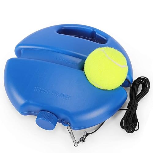 Tennis Trainer Tennistrainer Set Trainer Baseboard mit 2 Rebound Ball Tennistrainer Gummiband Übungsball Selbststudium Tennis Übungstraining Tool für Erwachsene Kinder Spieler Anfänger