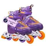 HUDORA Inline Skates Mia/Leon - Inliner für Kinder/Jugendliche & Erwachsene in versch. Größen & Farben - Roller Skates bis zu 4 Größen verstellbar - Bequeme & stilvolle Rollerskates