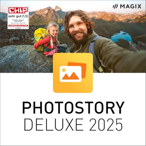 MAGIX Photostory deluxe 2025 - Erinnerungen in Bewegung | Bildbearbeitungsprogramm | Videobearbeitungsprogramm | für Windows 10/11 PC | 1 PC Volllizenz für 2 Geräte