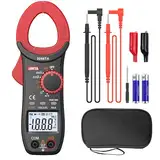 BINTA Multimeter 600A 2000 Counts TRMS Auto Range Strommesszange mit AC/DC-Spannung, AC-Strom, Widerstand, Dioden, Zangenamperemeter Hintergrundbeleuchtung, berührungslose Spannungserkennung Werkzeug