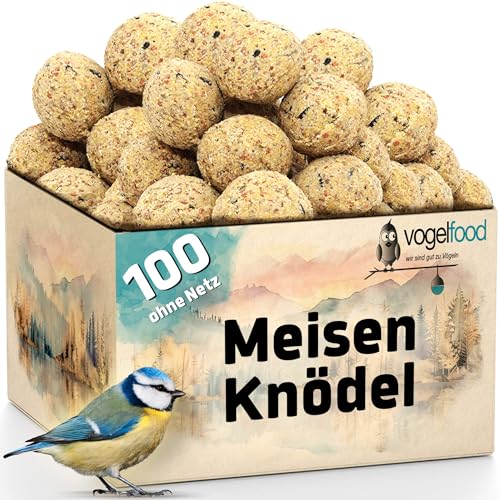 samore 100 Stück Meisenknödel ohne Netz vogelfood Vogelfutter Wildvogelfutter Ganzjahresfutter Fettfutter
