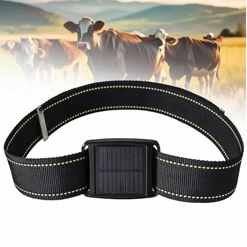 MTTXY Animal Tracker, Solar GPS Locator Gerät für Rinder Pferd Ziegen Tracker mit IP67 wasserdichte Funktion, Multi-Positionierung/Echtzeit-Tracking/Geschichte Route Playback