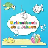 Kritzelbuch ab 4 Jahren: Der Ozean | Große Kinder-Malfreude mit vielen lustigen und entspannenden Motiven zum Ausmalen und Kritzeln. Kinderunterhaltung zur Förderung der Kreativität und Visuomotorik.