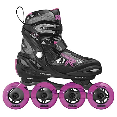 Roces Mädchen Moody Girl TIF Inline-Skates, Black-pink, 36-40