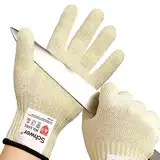 Schwer schnittfeste Handschuhe der Klasse 9, schnittschutzhandschuhe küche，lebensmittelecht, Mandolinenhandschuhe zum Schneiden von Fleisch in der Küche, zum Austernschälen, zur Holzbearbeitung(XL)