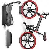 WELDUN Fahrrad Wandhalterung, Fahrradaufhänger Wandhalterung, schwenkbarer Fahrradhalter, vertikaler Fahrradständer für Garage und Innenbereich, Tragfähigkeit 30kg
