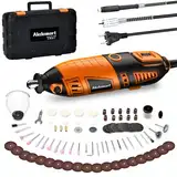 Akdomart Multifunktionswerkzeug, 200W Rotationswerkzeug, Rotary Tool Set con 135 Zubehör, 6 Einstellbare Geschwindigkeiten, 8000-35000RPM, für Gravur, Bohren, Schneiden, Schleifen, Gravieren