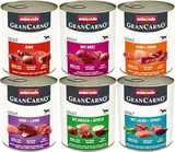 GranCarno Hunde Nassfutter Herzhafte Variation (6 x 800 g), Hundefutter nass ohne Getreide und Zucker von animonda, für ausgewachsene Hunde, mit frischen fleischlichen Zutaten