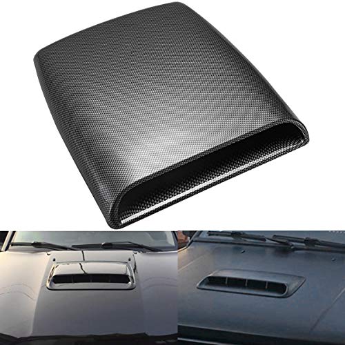 KATUR Universal Car Dekorative Luftstrom Einlasshaube Scoop Vent Turbo Bonnet Abdeckung Carbon Friber