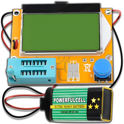 Retoo Meter Transistor Tester Diode Triode Kapazität Widerstand Kondensator SCR Induktivität Kapazitätswiderstand Transistor-Tester Multifunktionaler TFT Grafisches Display