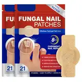 42 Stück Pilz-Nagelbehandlungs-Patches,Pilz-Nagel-Patches, Mehrzweck-Zehennagelreparatur-Pads,Nagelgraben Reparaturpflaster für Beschädigte Nägel und das Erscheinungsbild Verfärbter Nägel