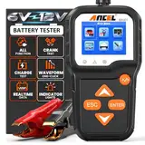 ANCEL BA301 Batterietester KFZ 6V/12V 100-2000 CCA Autobatterie Tester mit Batterieladetest Anlasstest Batterieprüfer Funktion, Digitaler Autobatterie-Analysator für PKW LKW ATV SUV Boot Moto