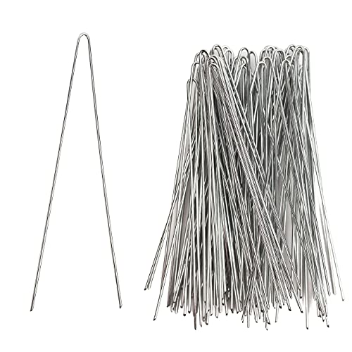 Efeunadeln im Set - verschiedene Größen - Erdanker verzinkt rostfrei Bodenkanker Kramoen Patenthaften für Kränze Römerhaften für den Garten (80 mm verzinkt 400 g)