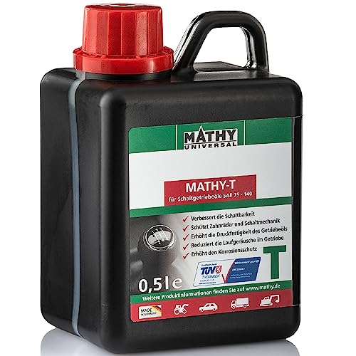 MATHY-T Schaltgetriebeöl-Additiv - Verschleißschutz für Schaltgetriebe & Hinterachsen - Getriebeöl-Additiv - Öl-Zusatz, 500ml