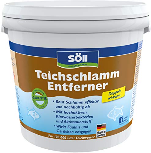 Söll 80637 TeichschlammEntferner 5 kg - biologischer Teichreiniger entfernt organischen Schlamm und Ablagerungen im Gartenteich Fischteich Schwimmteich Koiteich